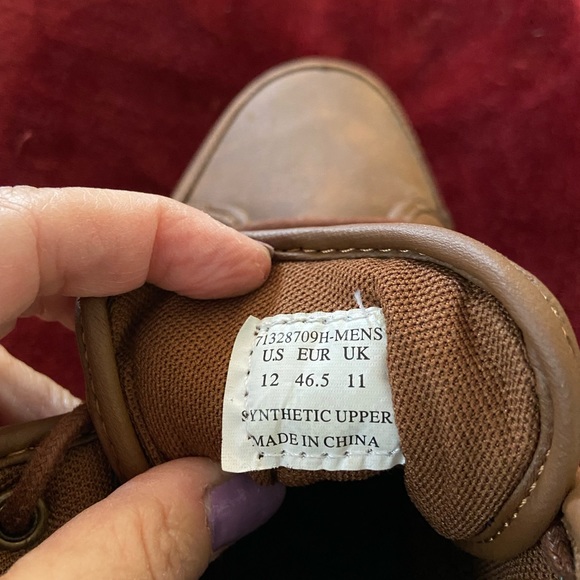 Boots/sneakers-mens size 12. Suede tops with black accents. Barely worn. - Picture 2 of 5